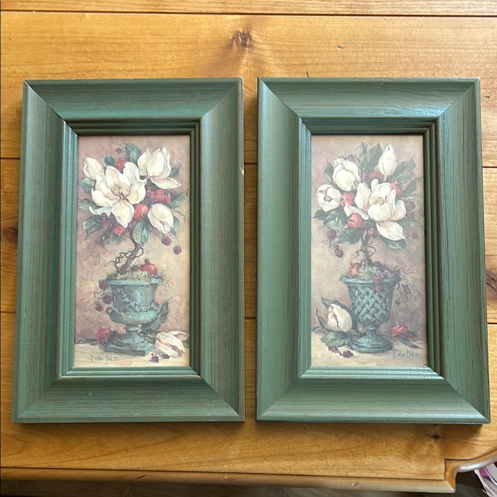 Art pictures Magnolia Topiaries set of 2